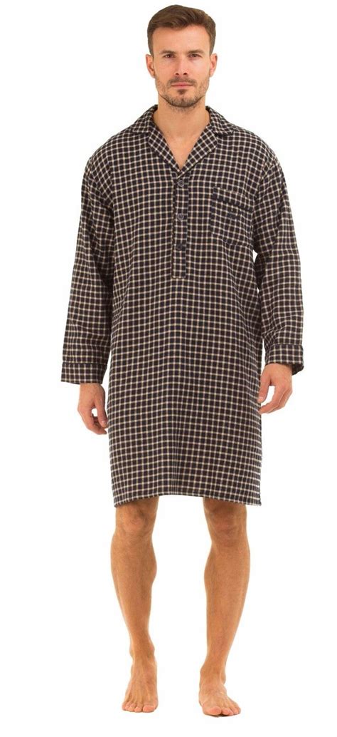 Haigman Nouvelle Chemise de Nuit Finette Homme 7394.